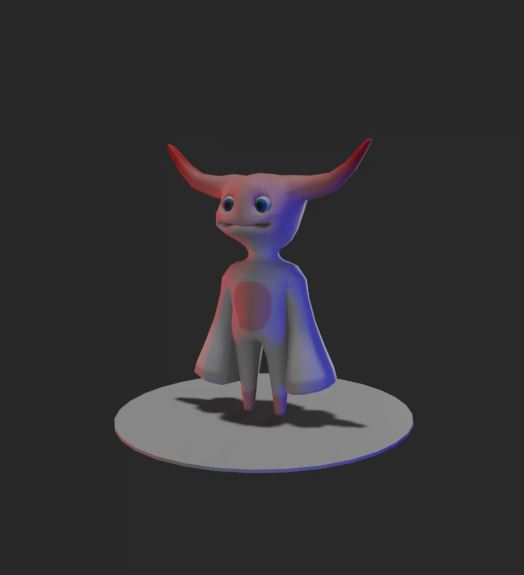 3D model CUTE ANIMATED DEMON CHARACTER