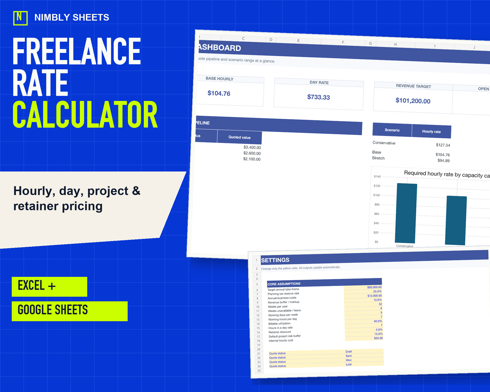 Freelance Rate Calculator — Free Excel Workbook (English)
