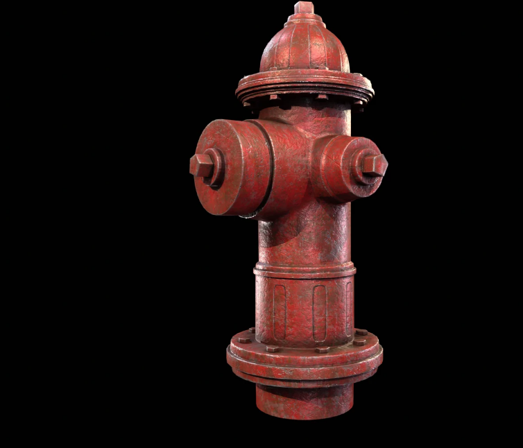 Fire Hydrant Lowpoly