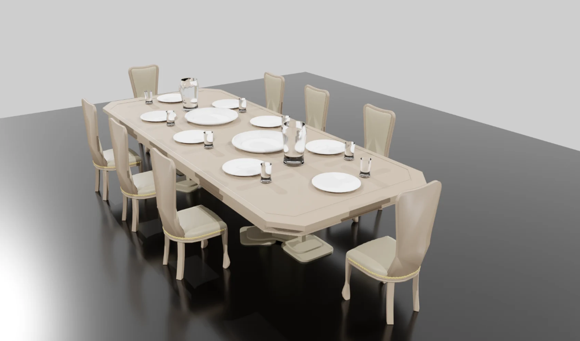 Dining table and chair set
