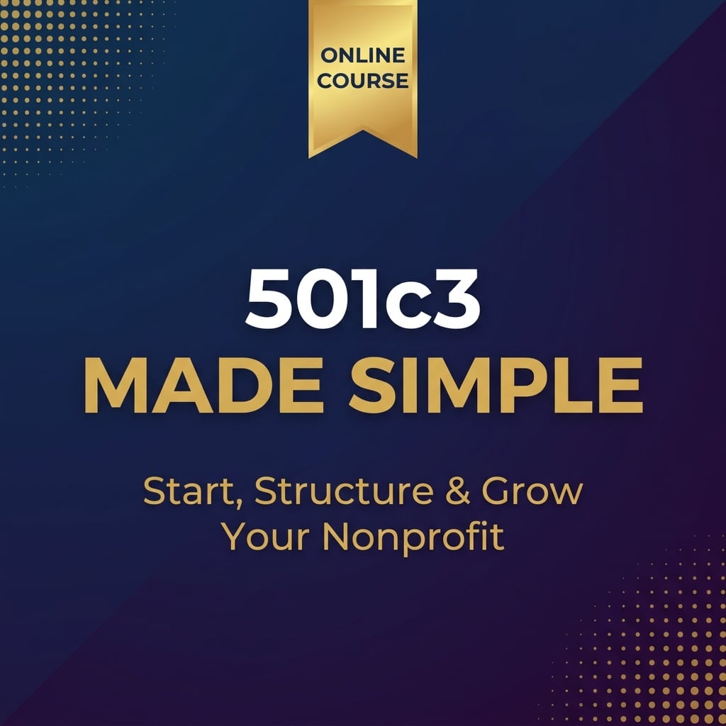 501(c)(3) Formation Course