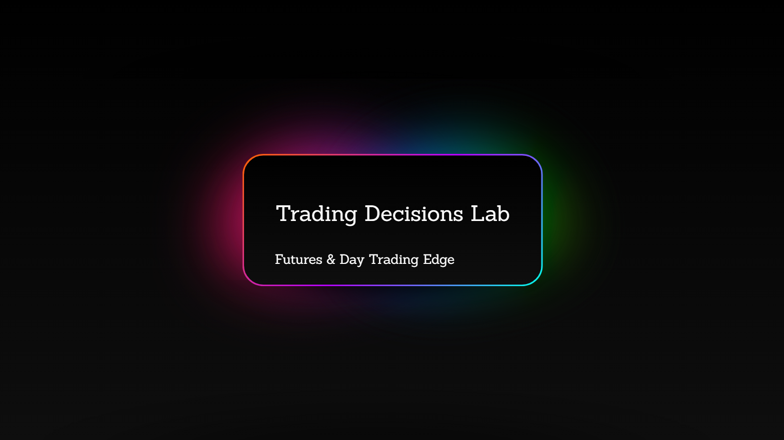 TDL Futures & Day Trading Edge