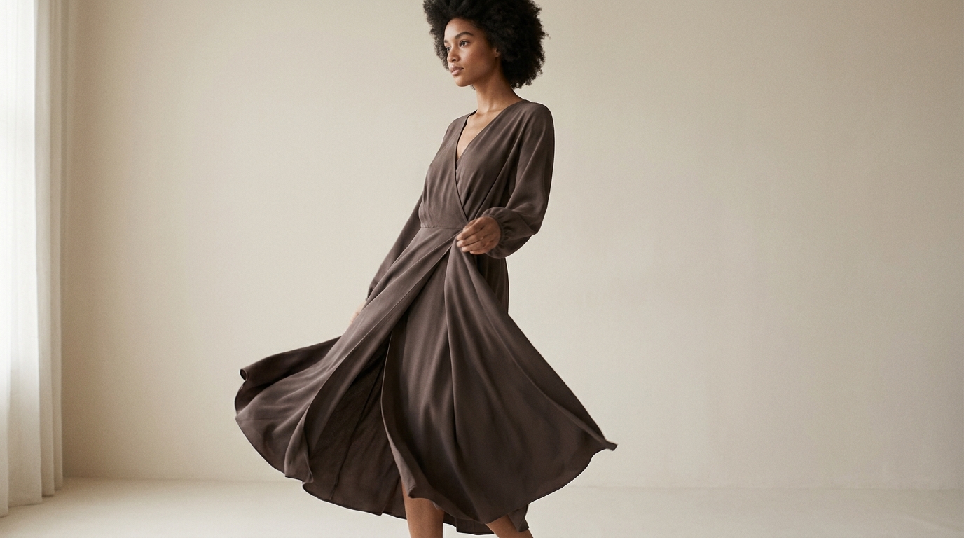 The Wrap Midi Dress
