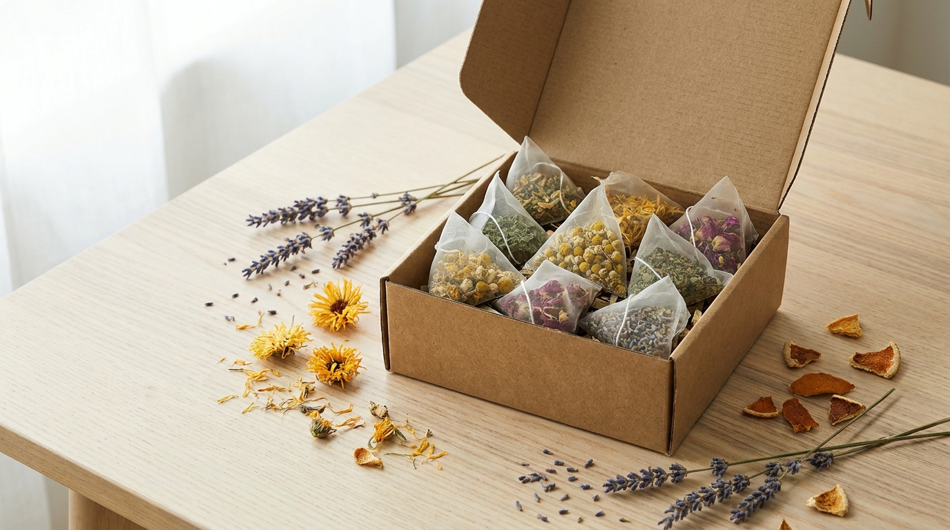 Artisan Herbal Tea Sampler Box