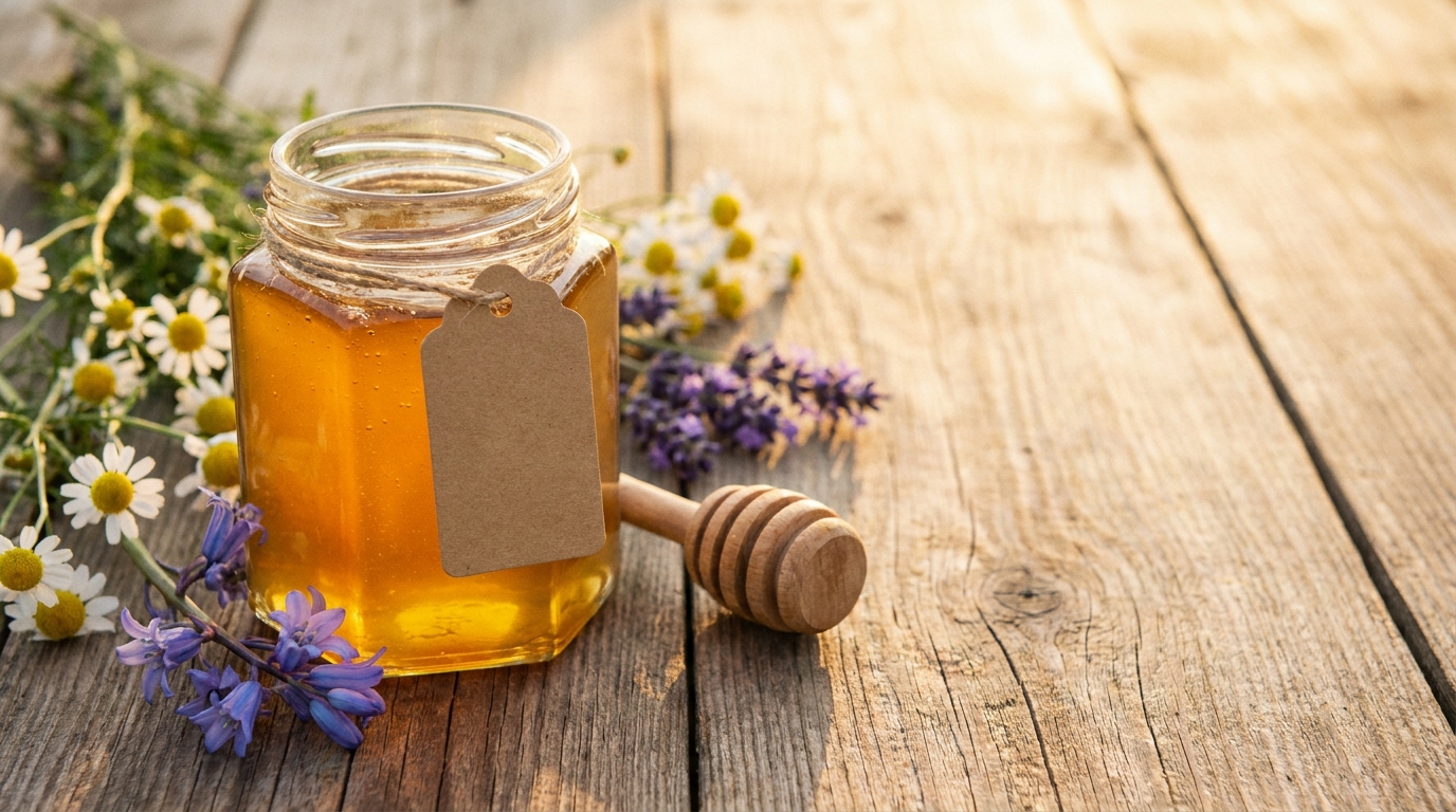 Small-Batch Wildflower Honey Jars