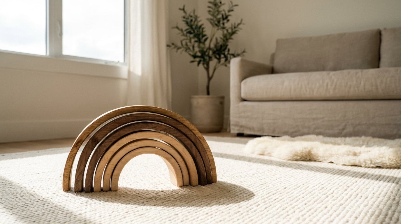 Wooden Rainbow Stacker