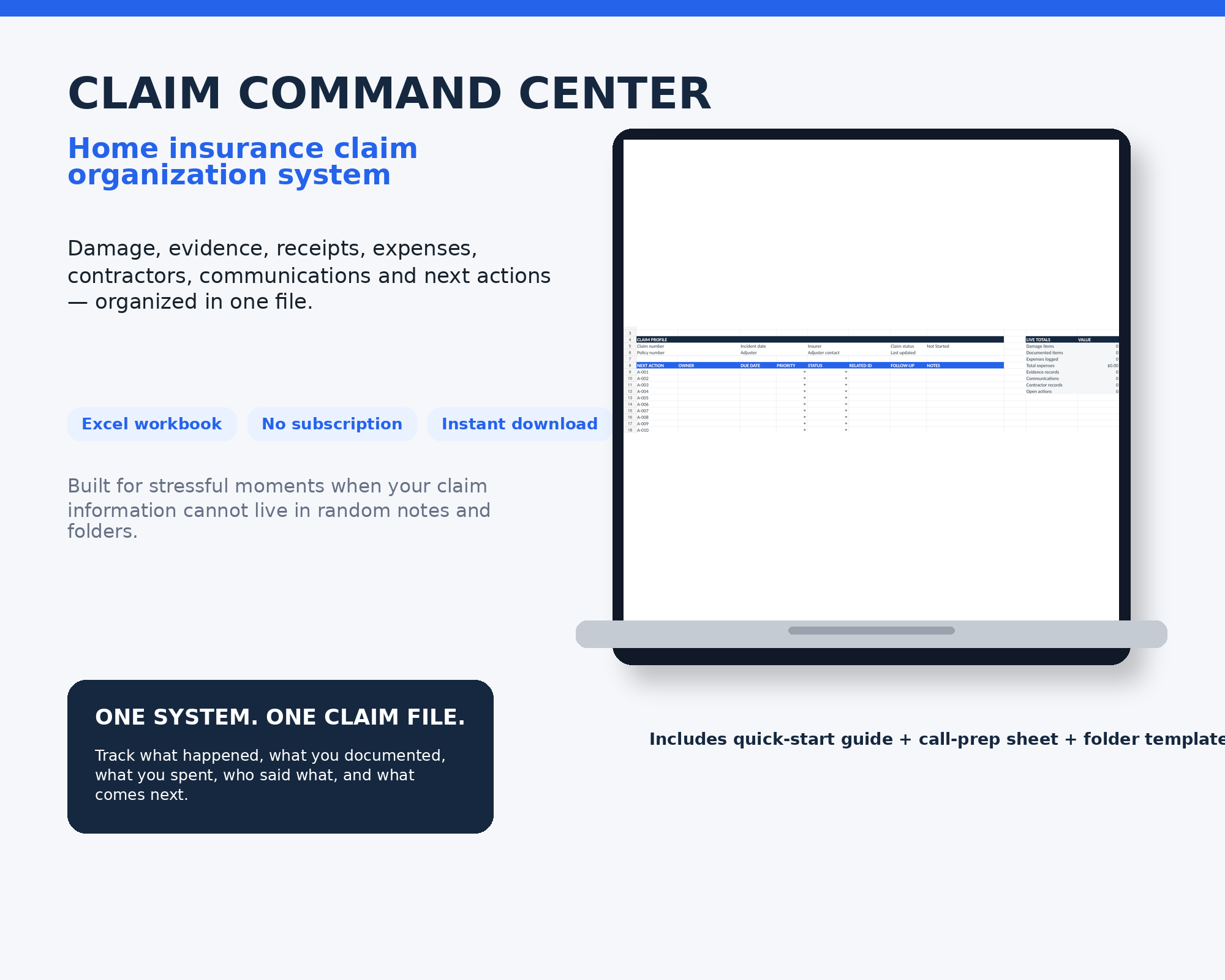 Claim Command Center