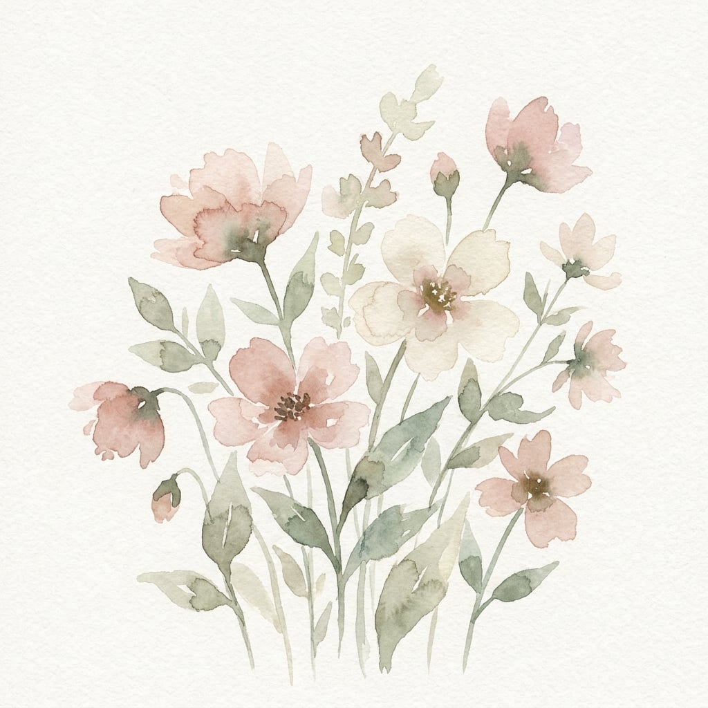 Quiet Bloom — Original Watercolor