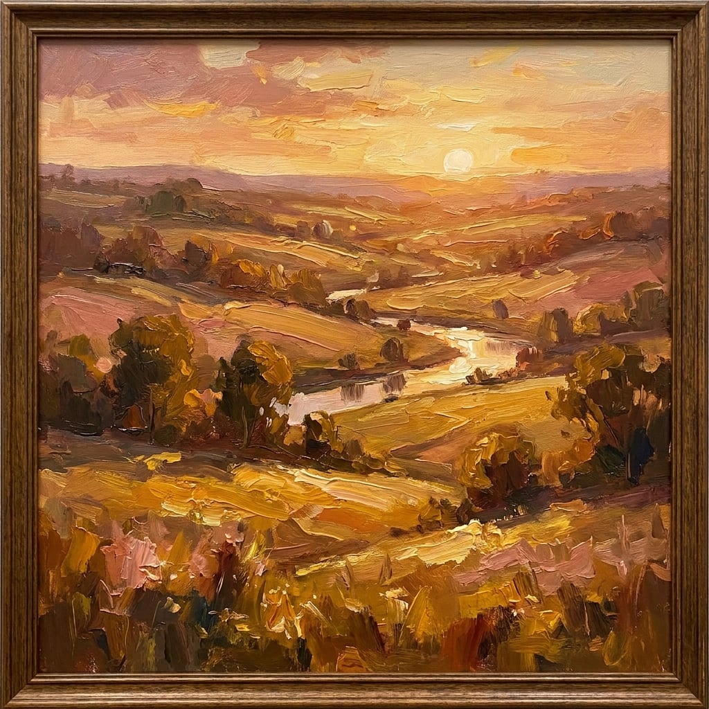 Golden Hour — Original Canvas Painting
