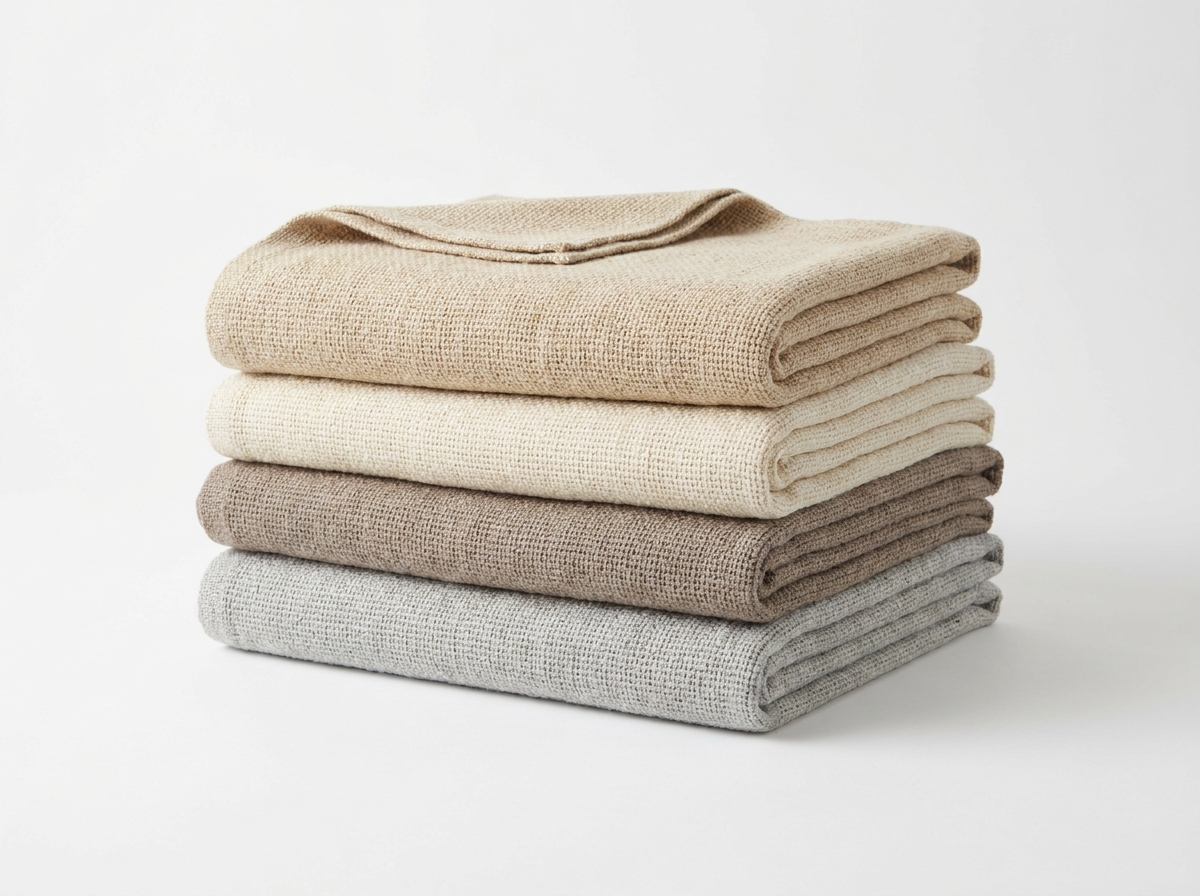 Woven Cotton Throw Blankets — Case of 6