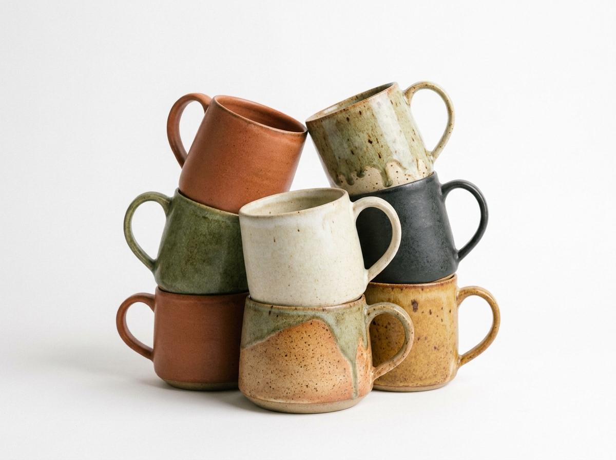 Ceramic Stoneware Mug Set — Case of 24