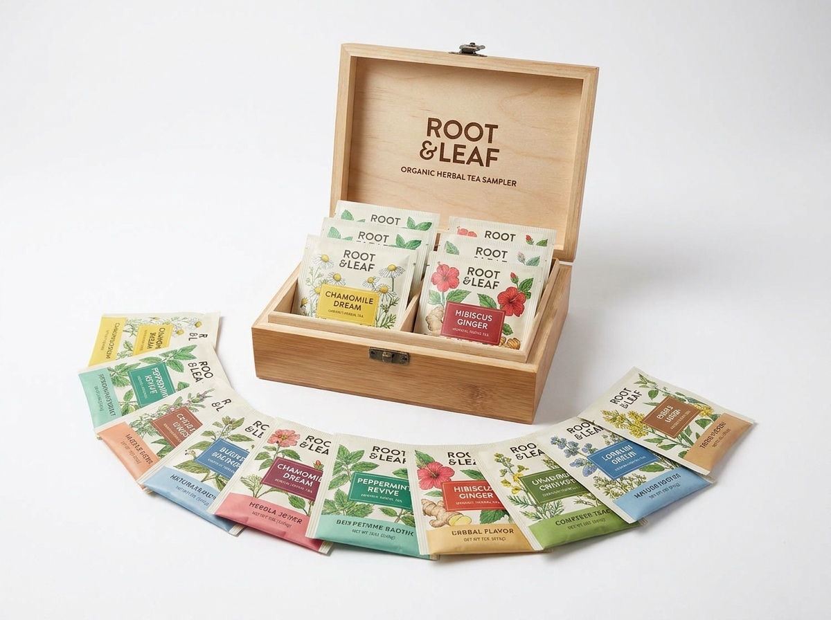 Organic Herbal Tea Sampler — Case of 24