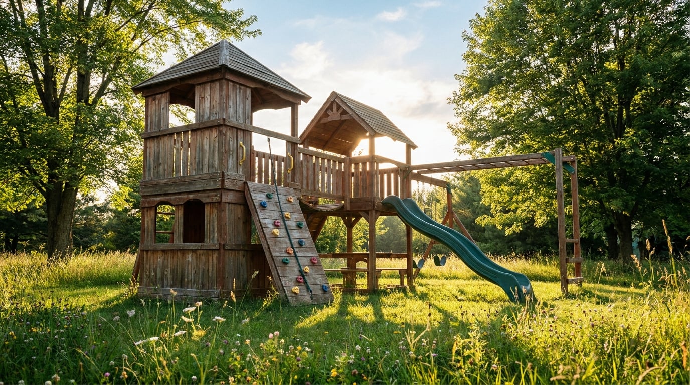 Wildling Backyard Fort & Climbing Set