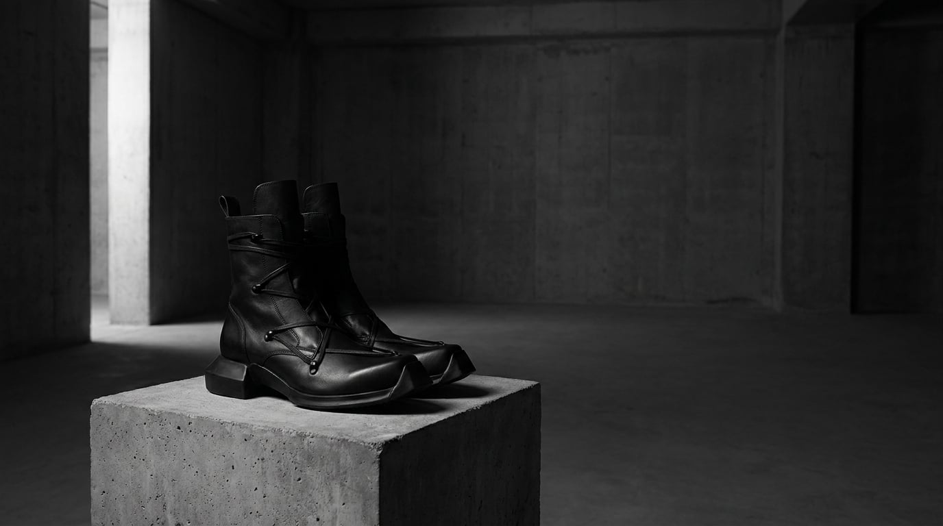 Structured Leather Boots