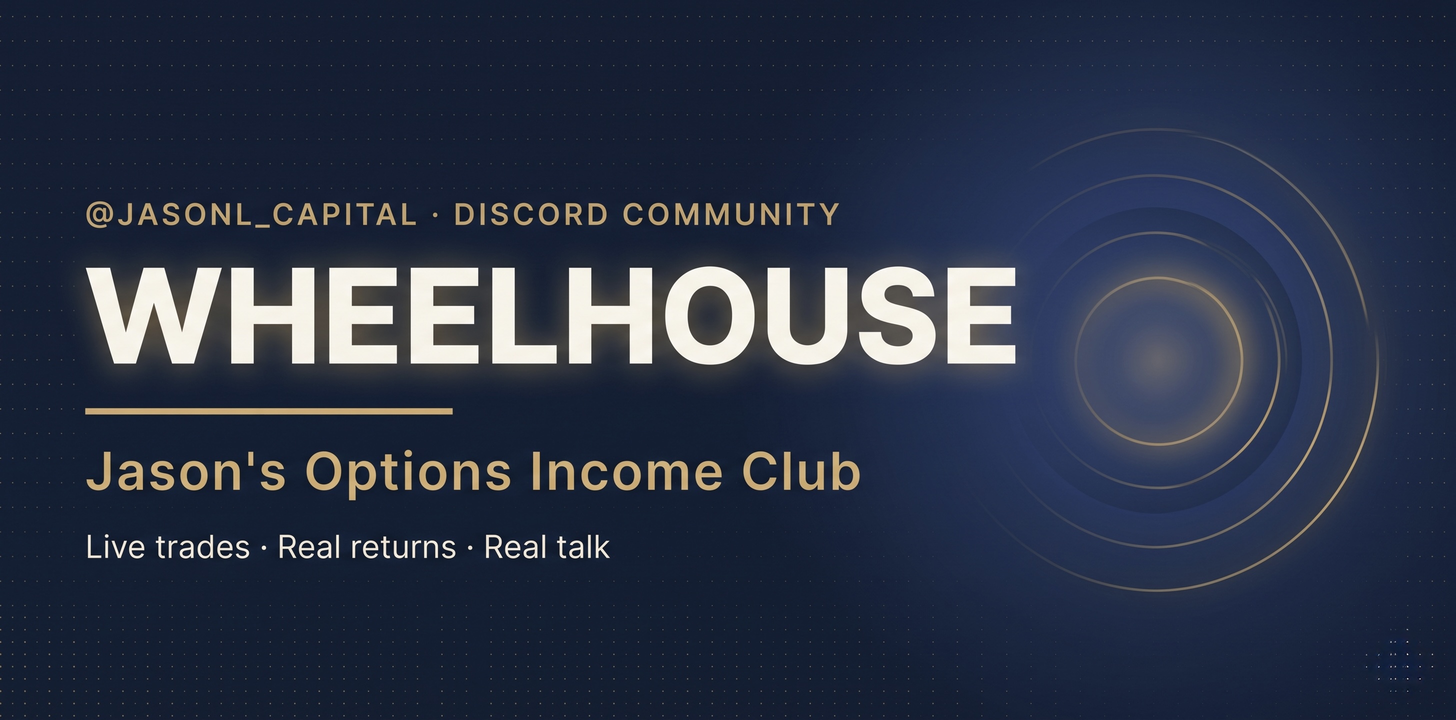 WHEELHOUSE | The Options Income Club (Discord & Ebook Access)