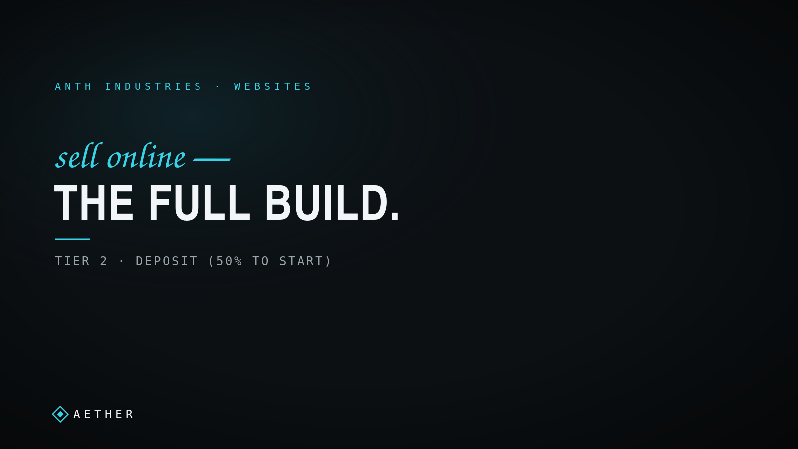 AETHER Website Tier 2 - Deposit