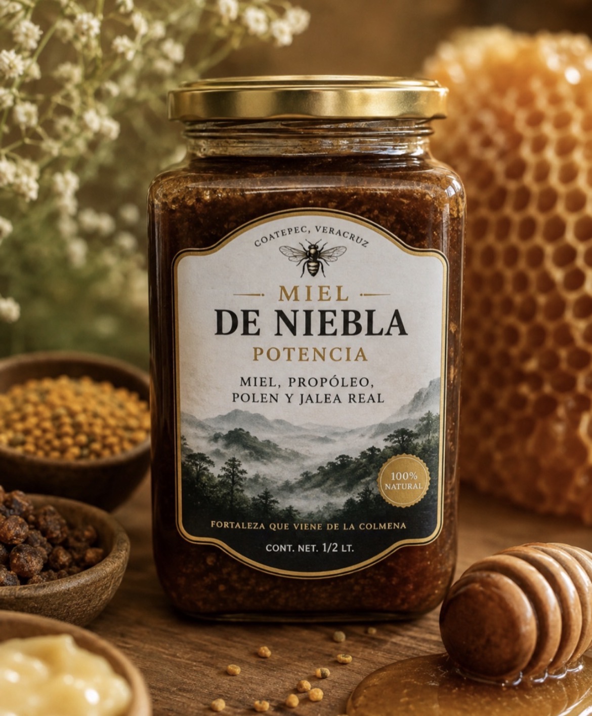Miel, jalea real, polen y propóleos de abeja 🐝 