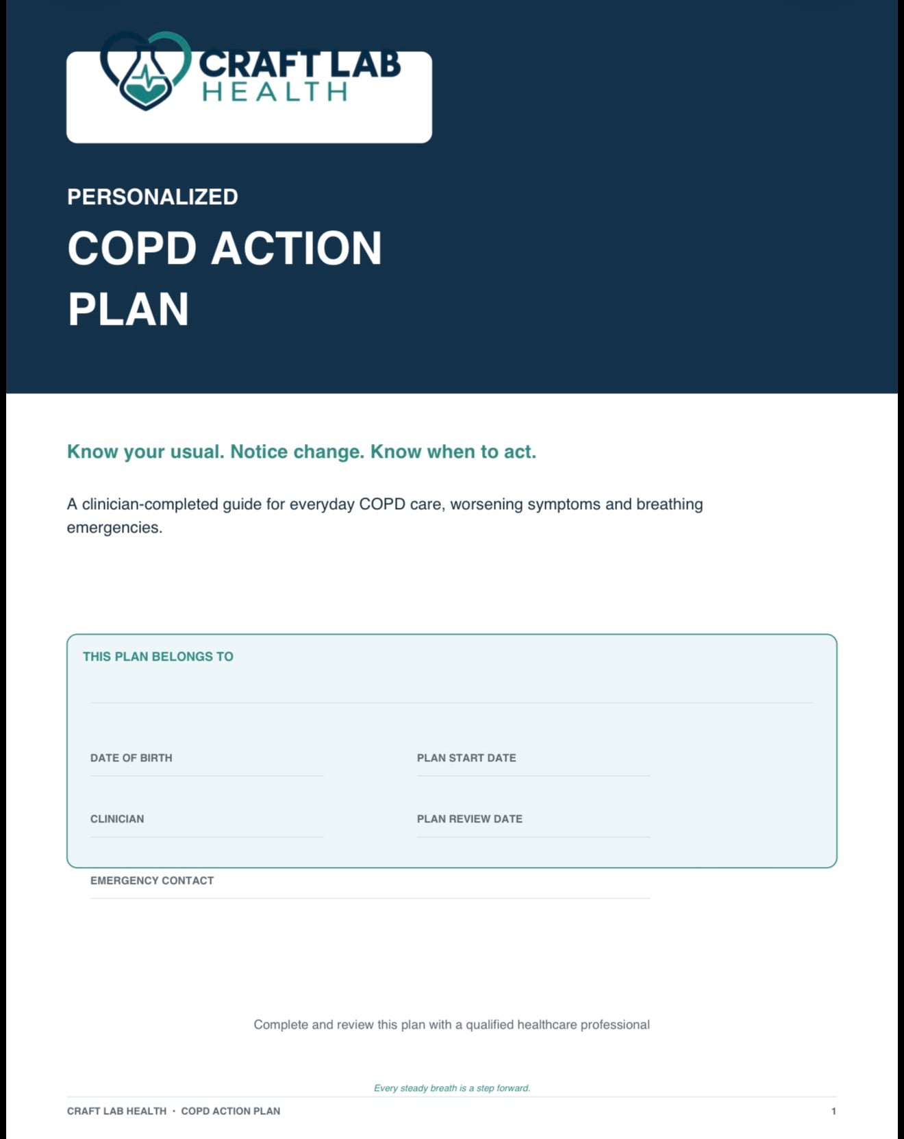 COPD Action Plan