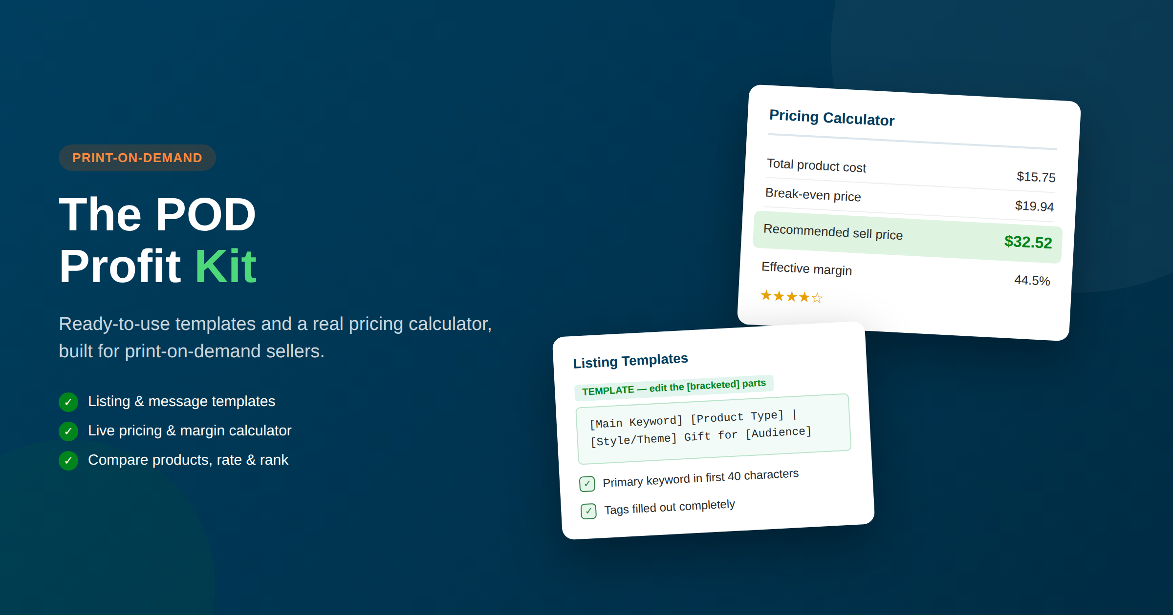 The Print-On-Demand profit kit