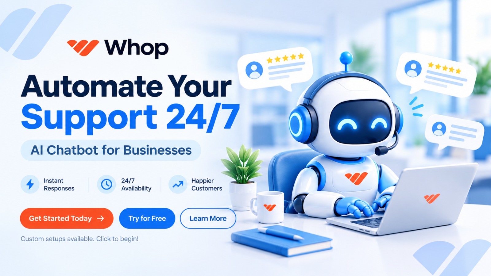 ⁠Custom AI Support Bot Setup