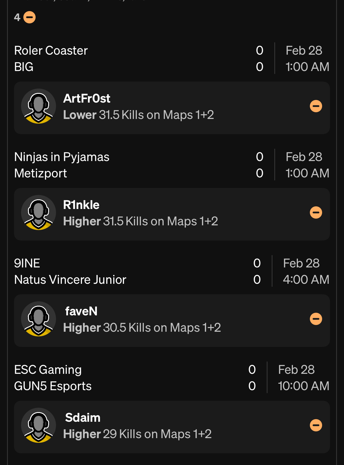 Zeraph picks