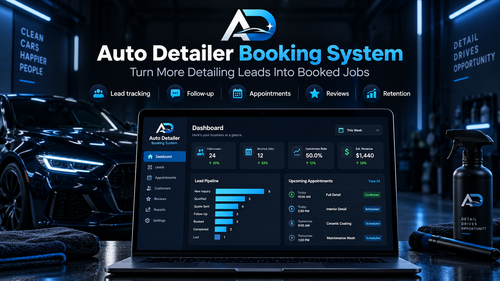 Auto Detailer Booking System