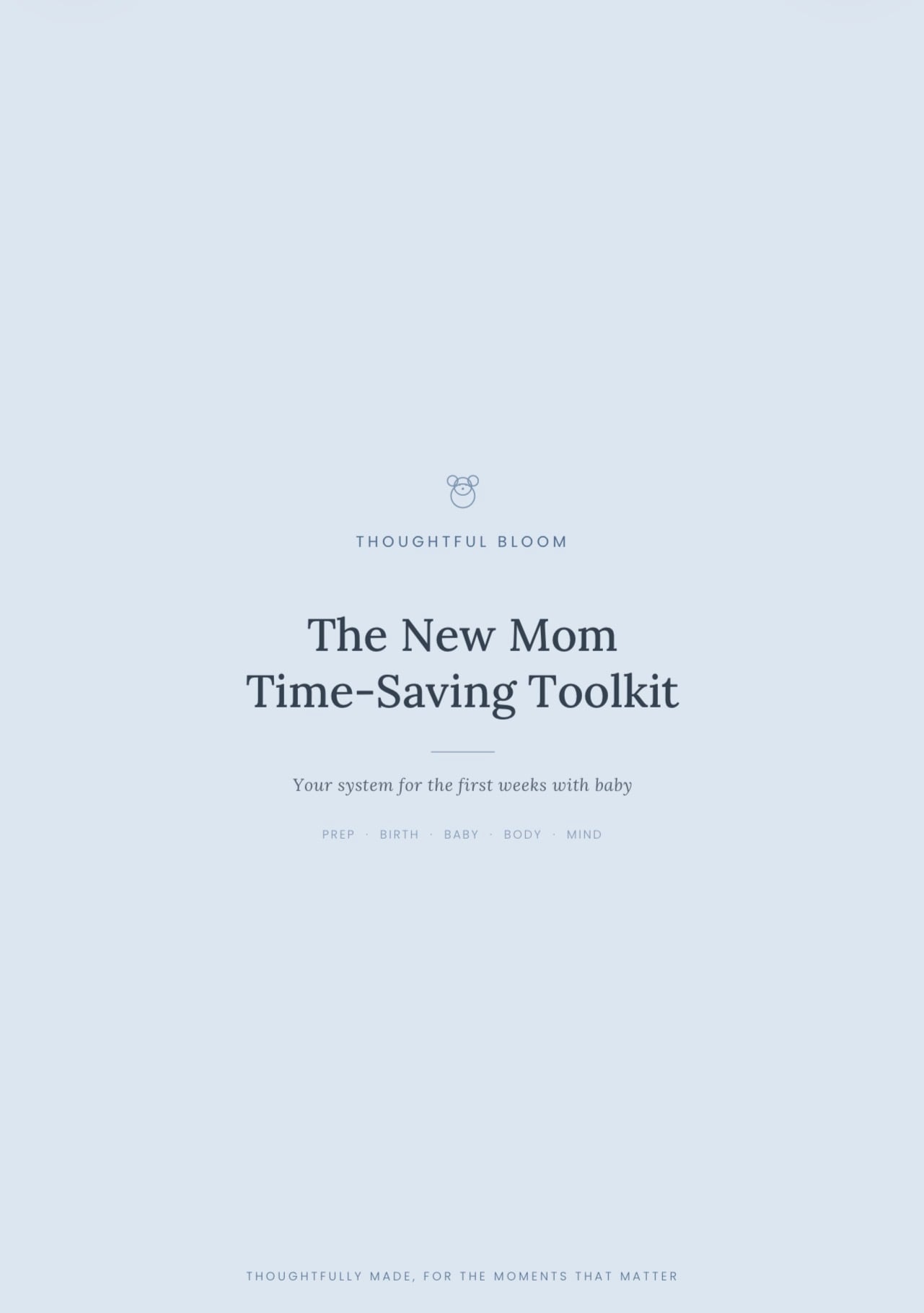 New Mom Time-Saving Toolkit — Blue