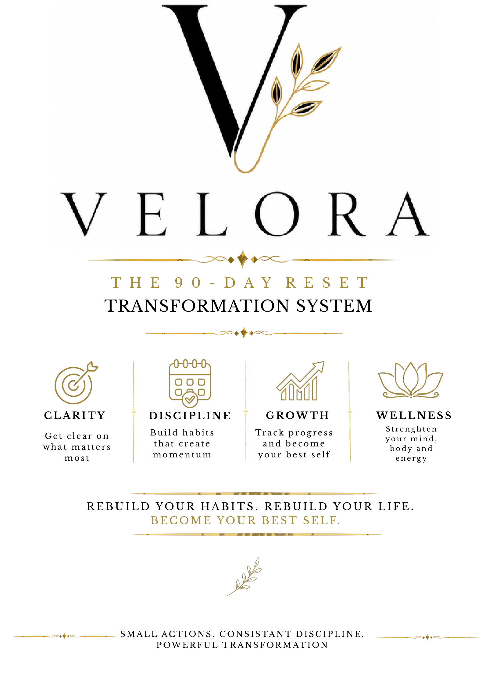 Velora 90-Day Wellness & Fitness Planner