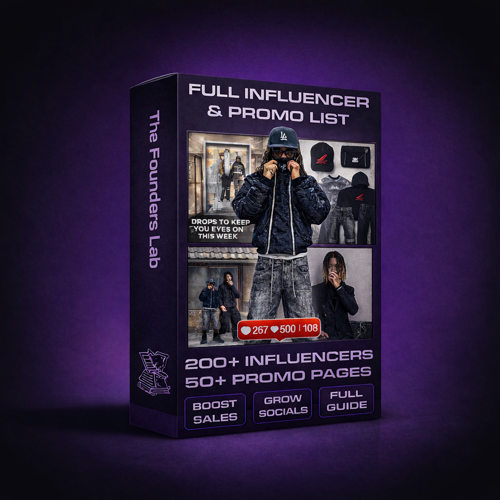 Full Influencer & Promo List