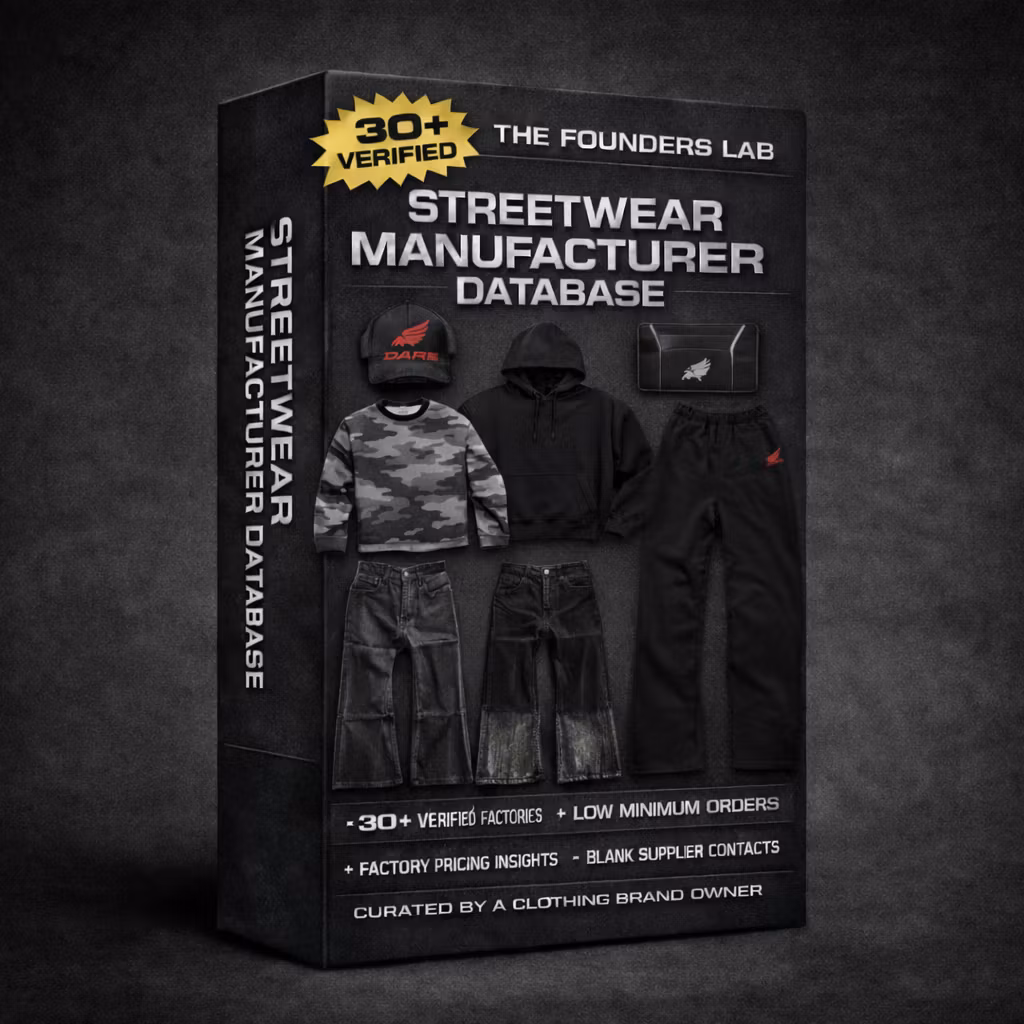 Premium Streetwear Manufacturing List