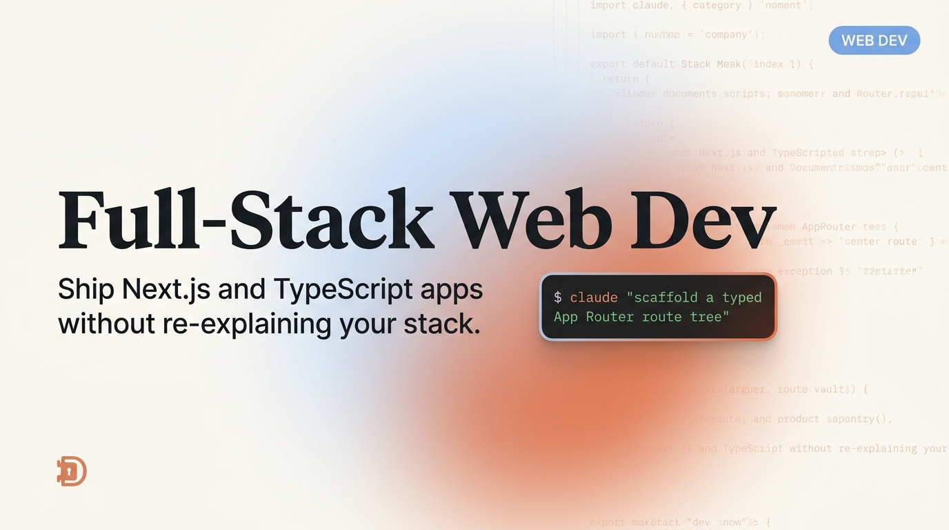 Full-Stack Web Dev Prompt Pack — 260 senior dev prompts