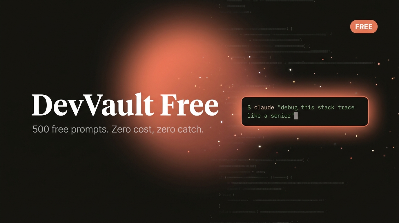 DevVault Free — 500 Pro Dev Prompts