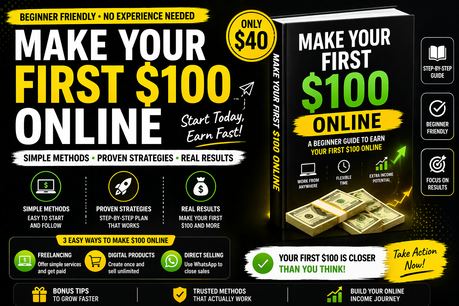 Make Your First $100 Online