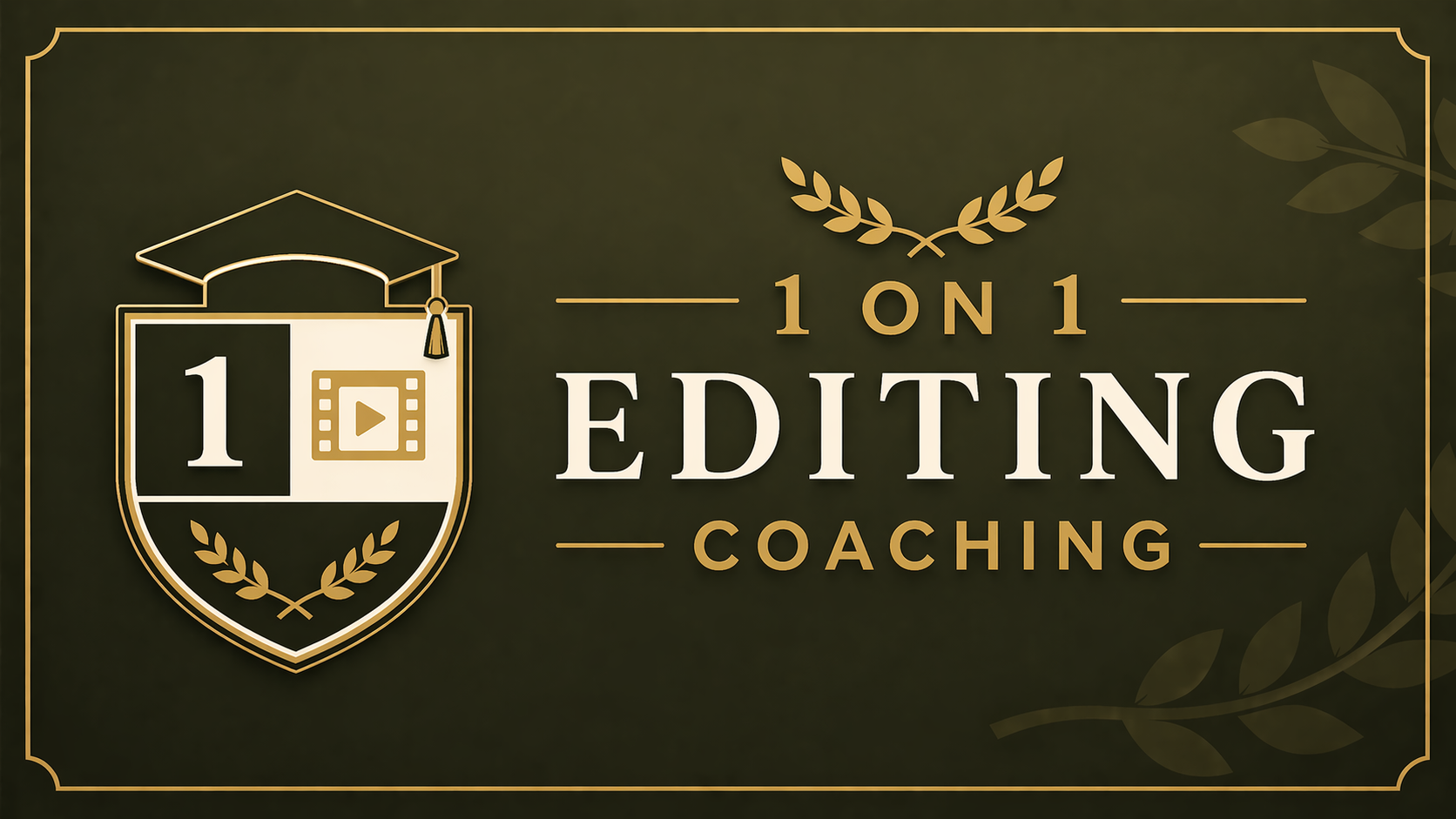 1 on 1 Editing Coaching