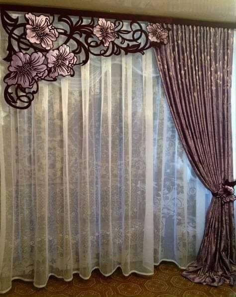   What are you searching for?    Luxury Laser-Cut Floral Valance (Wood/MDF) – El
