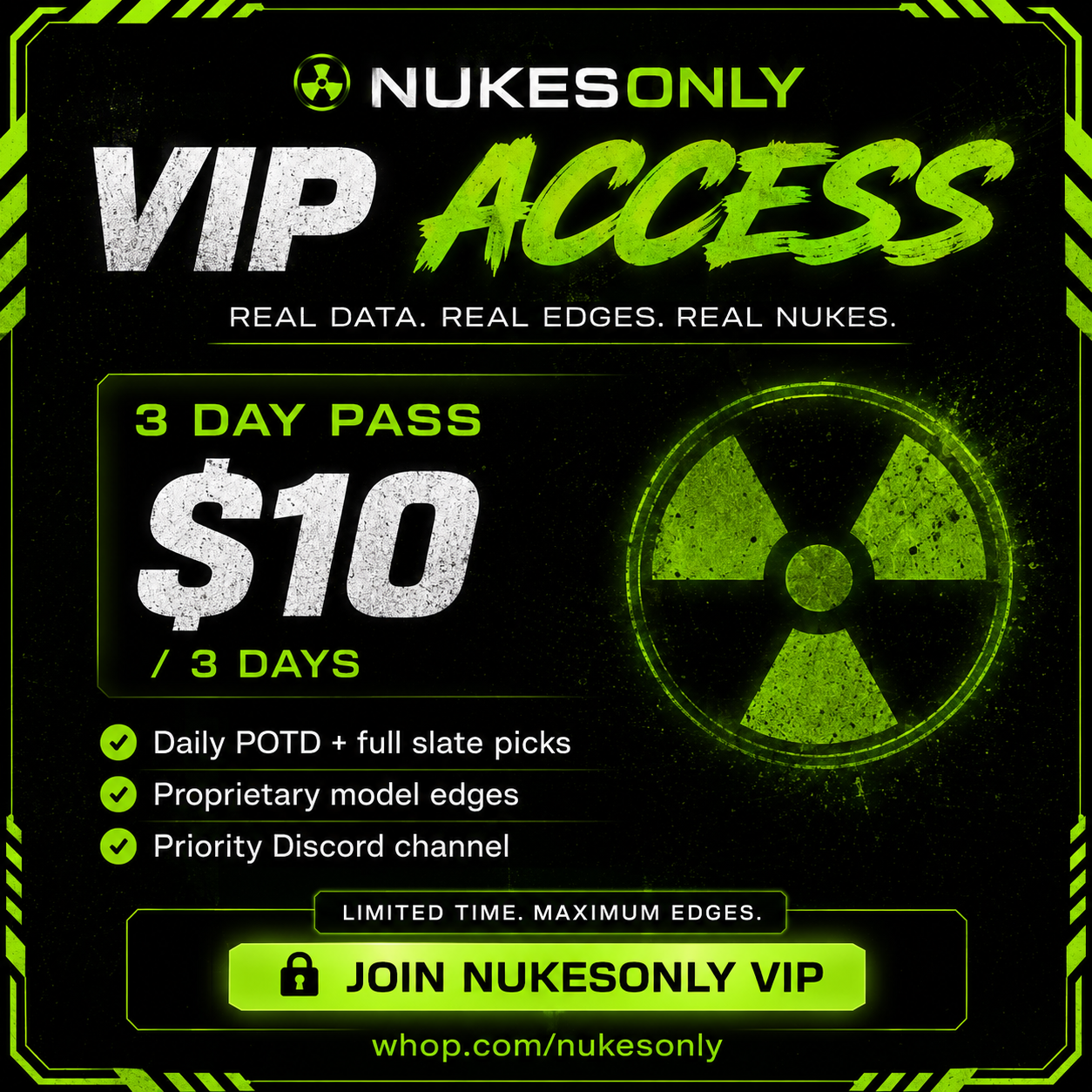 NUKESONLY VIP 3 Day Flex