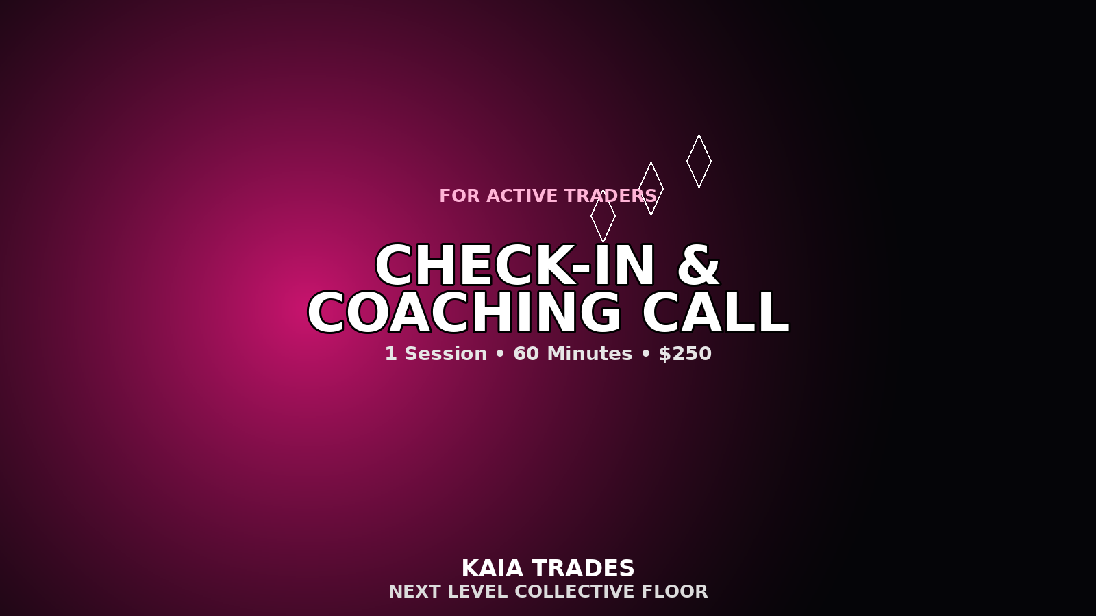 1 Session: Trading Check-in