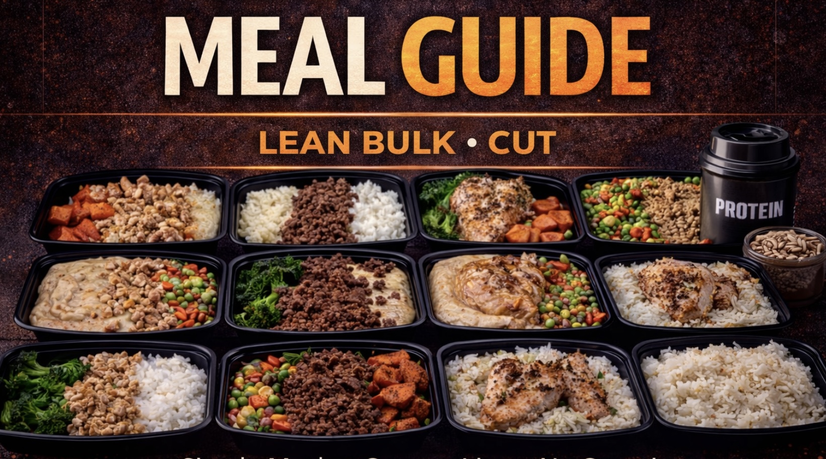 Hourglass Meal Guide + Grocery List 