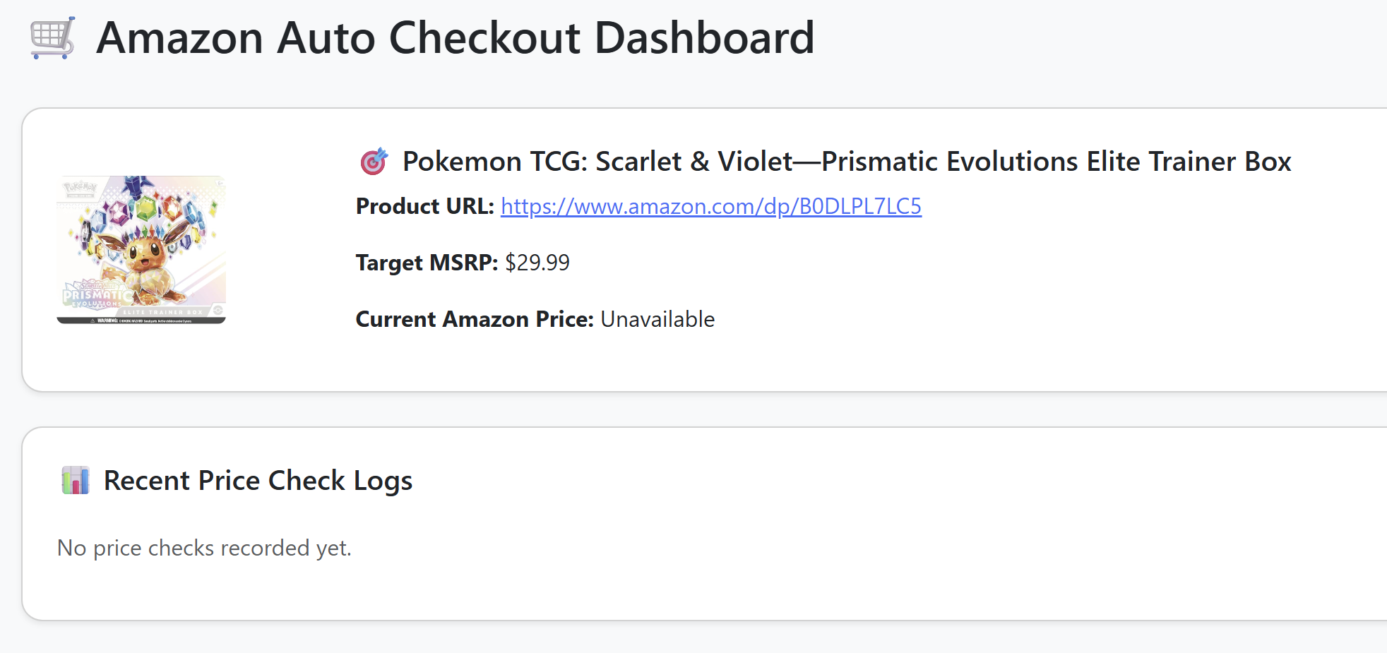 Amazon MSRP bot
