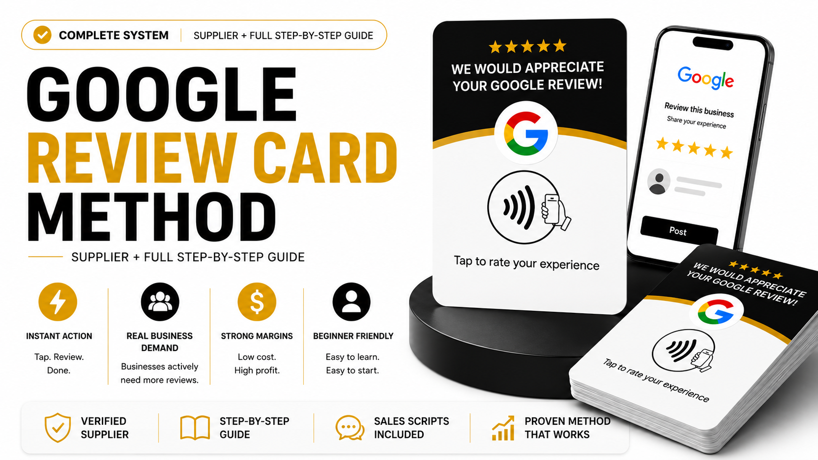 Google Review Card Method | Supplier + Step-by-Step Guide