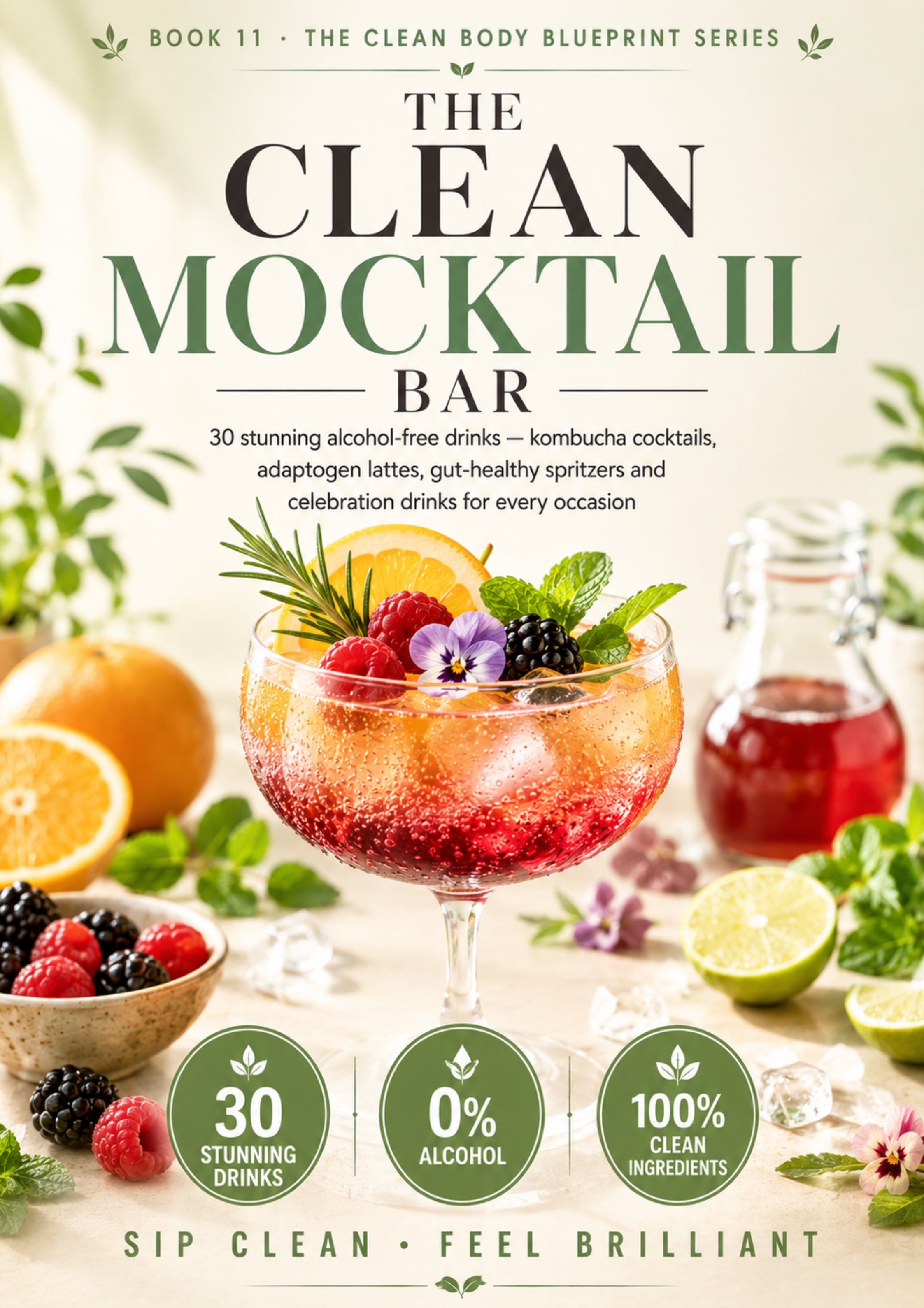 The Clean Mocktail Bar: 30 Functional & Alcohol-Free Recipes