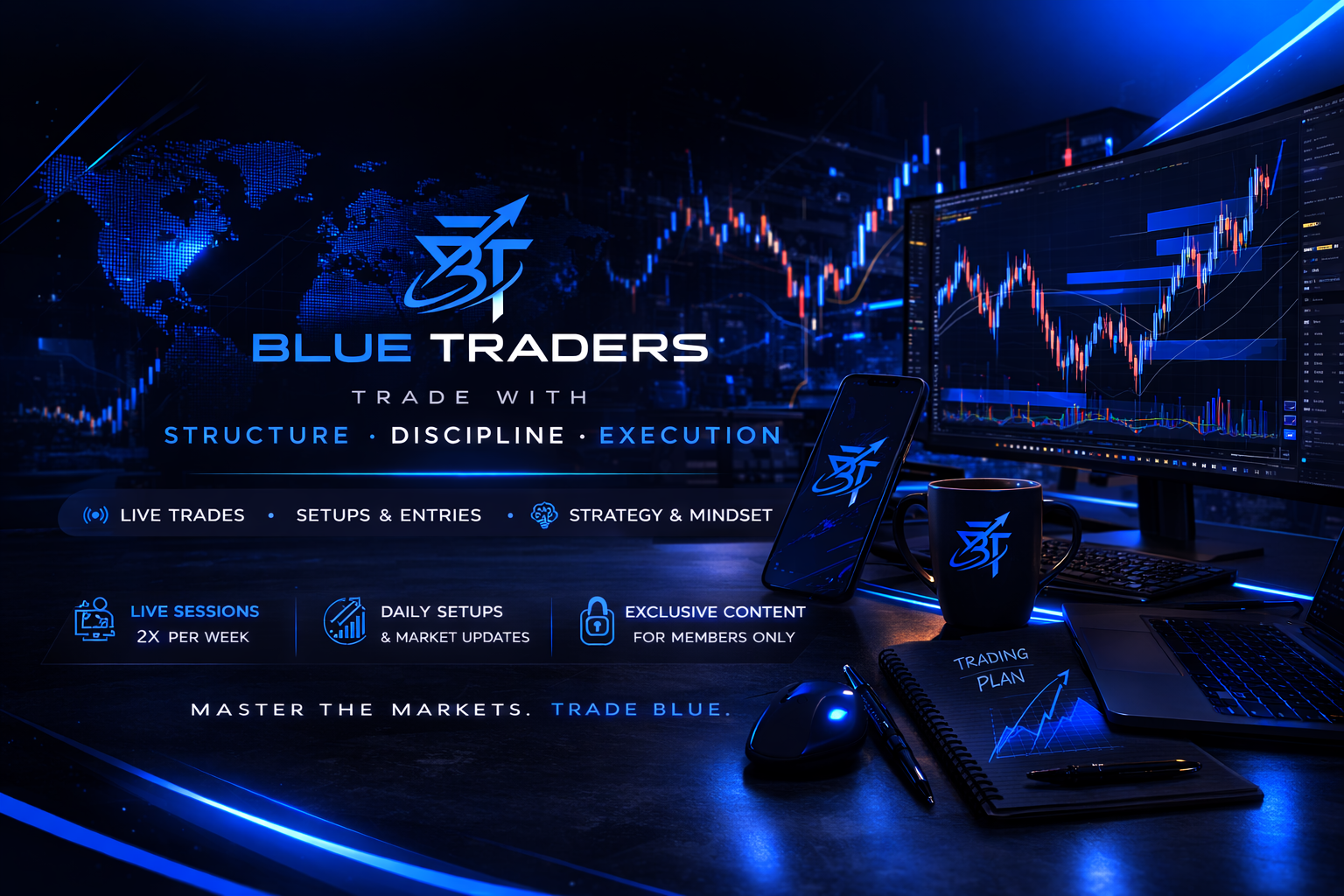 Blue Traders Room