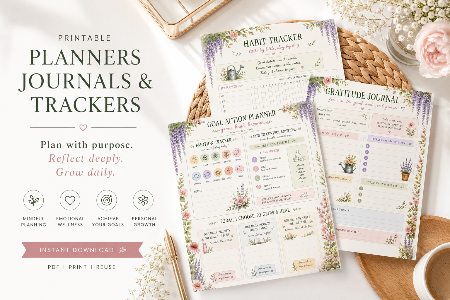 'Becoming Her' Planner Collection🌸🌱✨