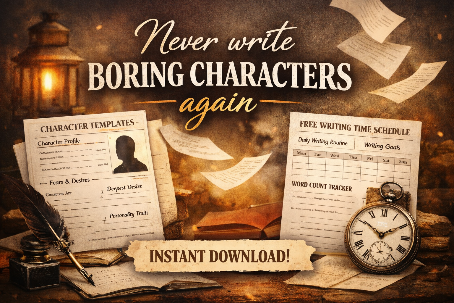 Character Template + Free Time Schedule