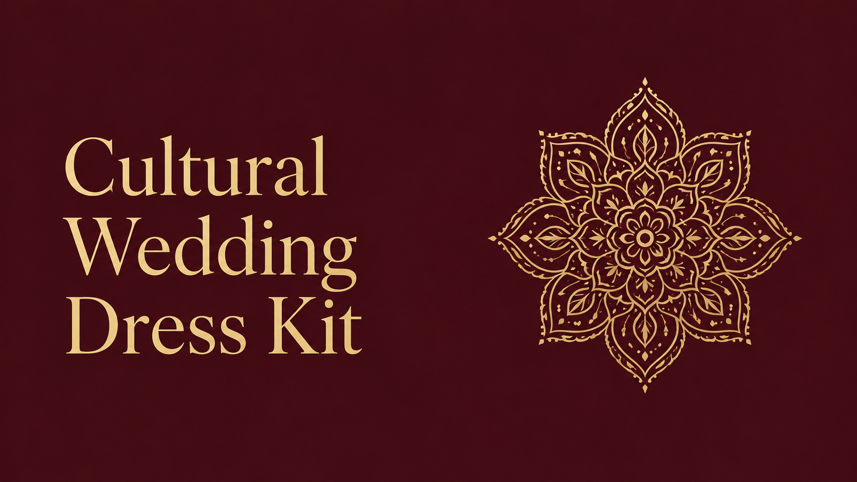 Cultural Wedding Dress