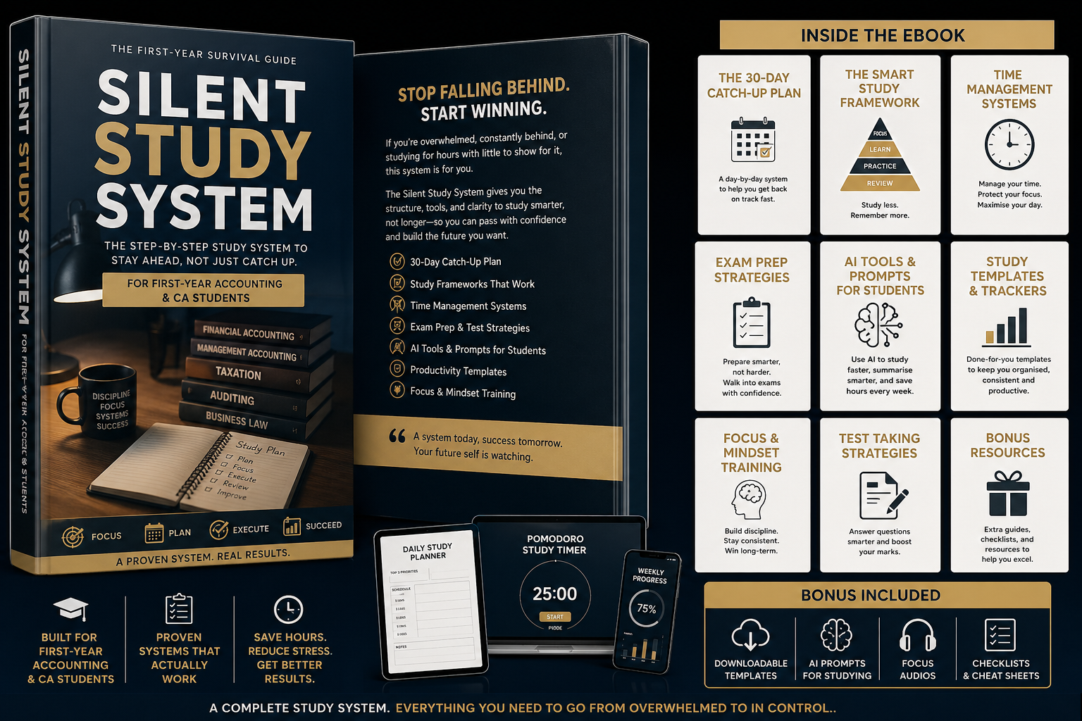 Accounting Ace Mastery: A Tech-Driven Study System for First-Year Success