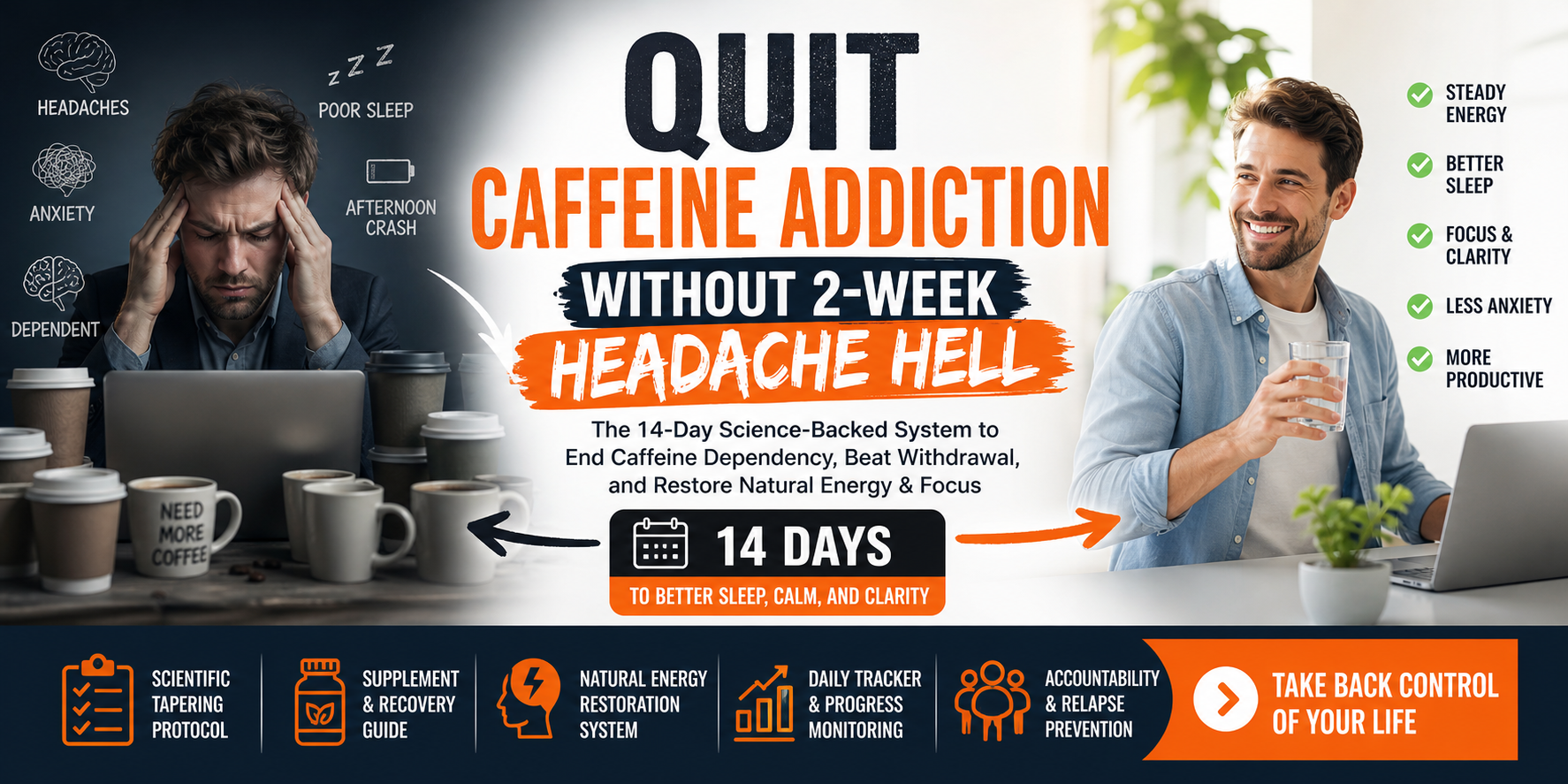 Quit Caffeine Addiction Without 2-Week Headache Hell
