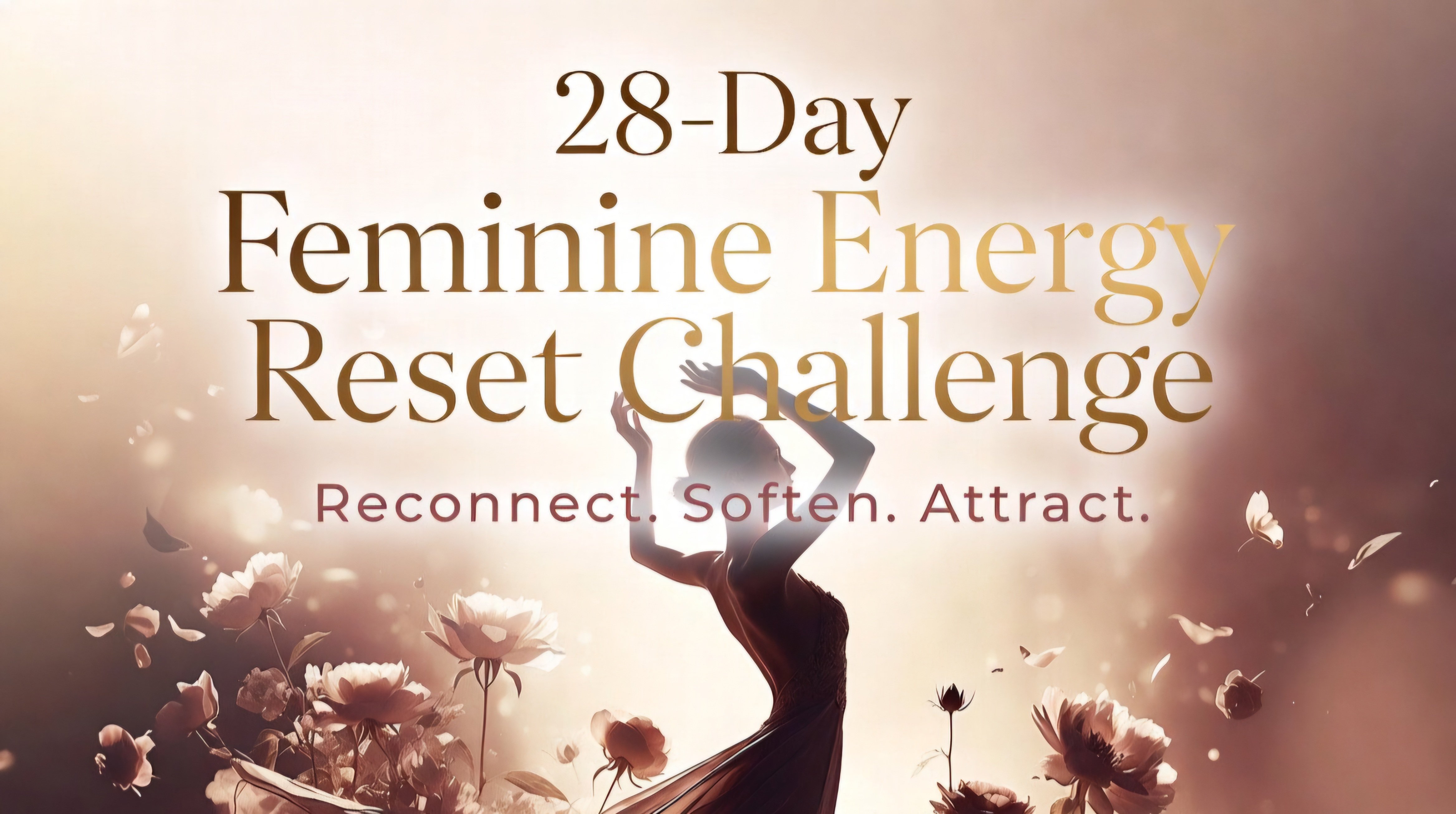 28-Day Feminine Energy Reset Challenge — Reconnect. Soften. Attract.