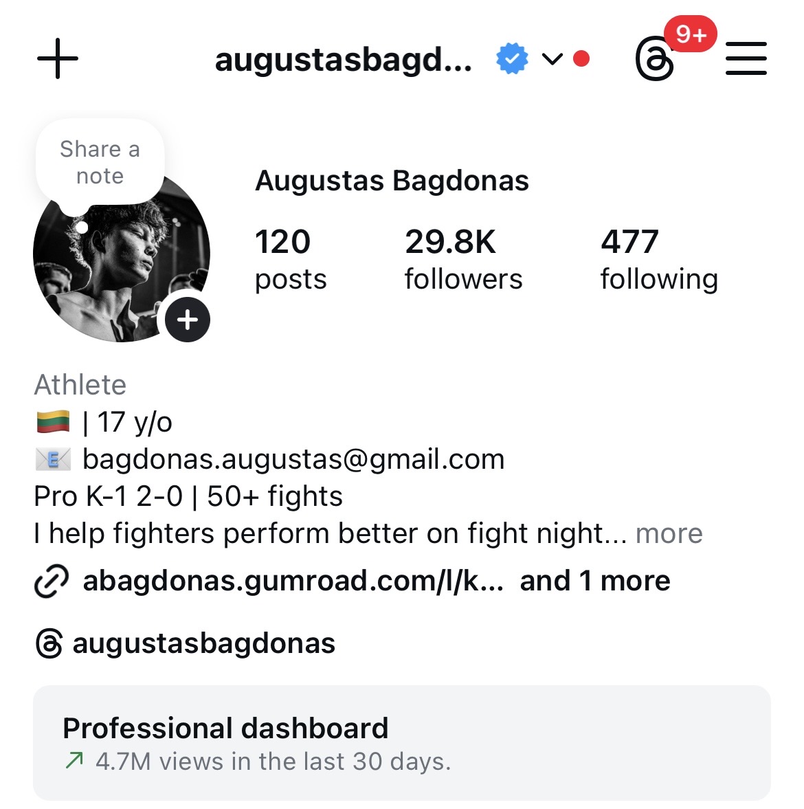 Grow social media as a fighter