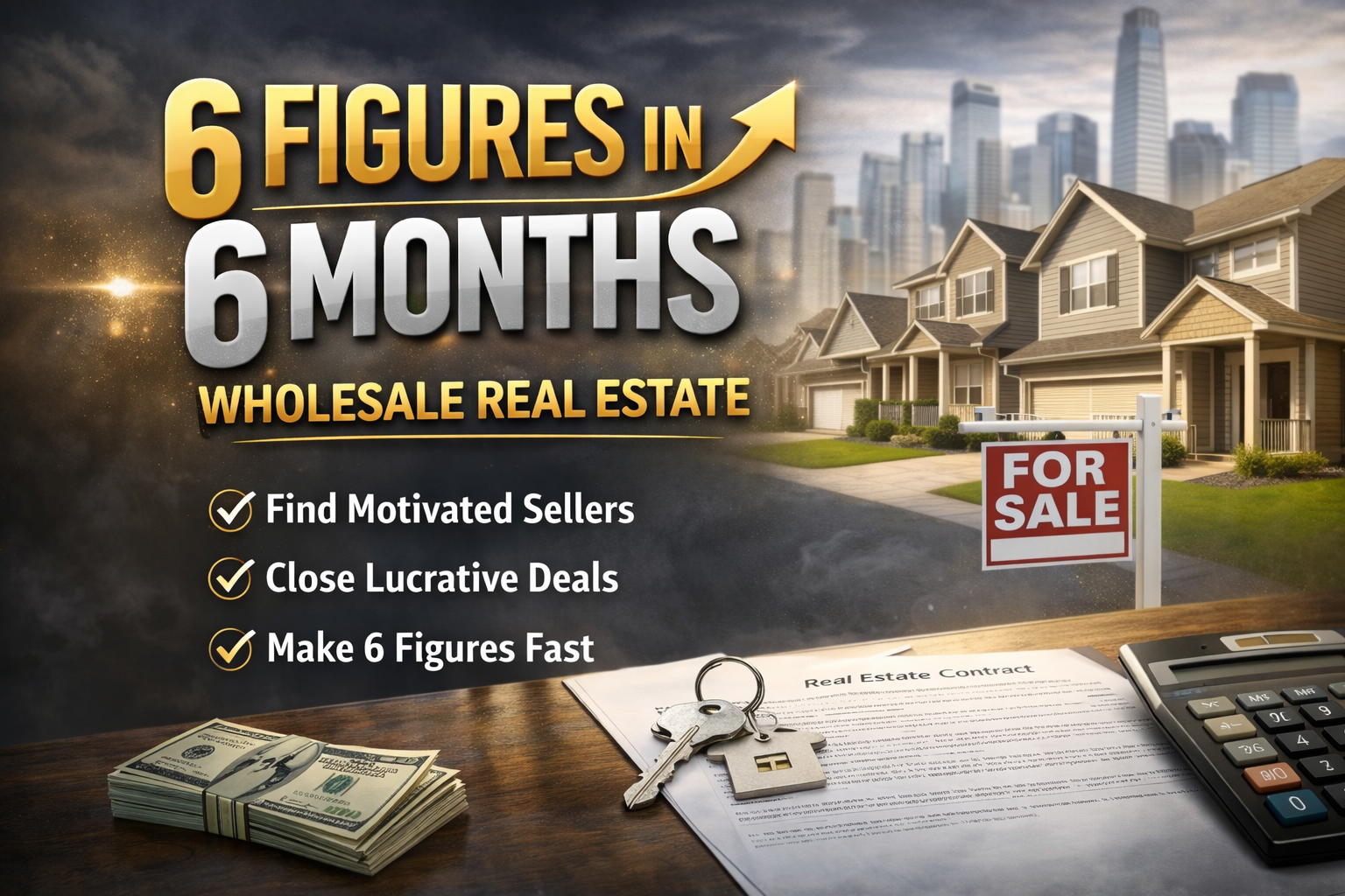 6 months to 6 Figures (Wholesale Mastery Program)